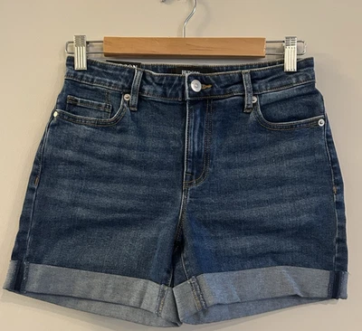 Hudson Croxley 牛仔牛仔袖口短裤女式 26 码 — 第 1/3 张图片