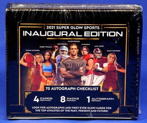 2021 SUPER GLOW SPORTS INAUGURAL EDITION HOBBY AUTOGRAPH BOX SEALED - Picture 1 of 2