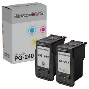 2 PG-240 240 CL-241 241 Black Color Printer Ink Cartridge for Canon MG2120 MG220 - Picture 1 of 7