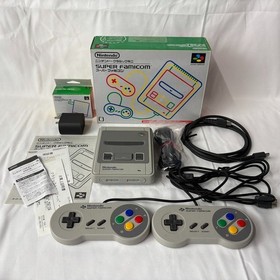 Nintendo Classic Mini Super Famicom Console Gray w/AC adapter USED Japan F/S