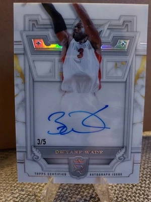 2024 Topps Royalty Dwayne Wade Royal Precedence automático 3/5 en tarjeta Foto 1 de 2