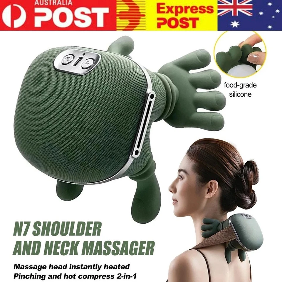 Neck Shoulder Massager, Electric Heated Kneading Back Massager Pain Relief - image 1 of 4