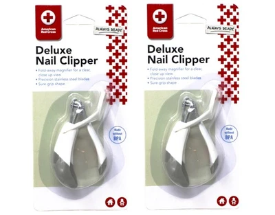 Cortadores de unhas para bebês da Cruz Vermelha Americana The First Years com lupa - Pacote com 2 - Imagem 1 de 4