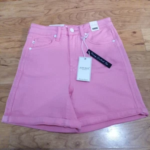 Judy Blue Shorts Womens Small Pink High Waist Dyed Tummy Control Stretch NWT - Picture 1 of 7