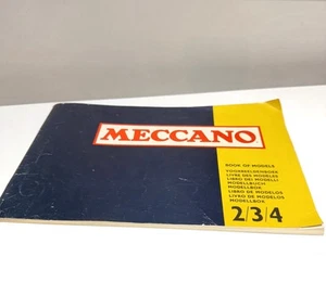 1973 MECCANO Book Of Models 2/3/4 Good Used Condition - Picture 1 of 8