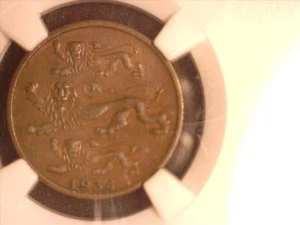 Estonia 1934 2 senti NGC XF 45 #3954 - Picture 1 of 3