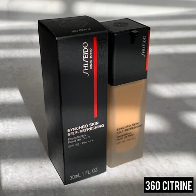 Shiseido Synchro Skin Self-Refreshing Foundation SPF35 360 Citrine 30ml / 1oz - Image 1 of 4