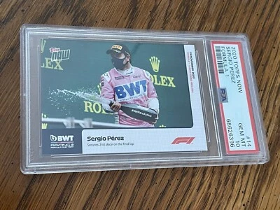 Topps Sergio Perez Topps Now Formula 1 2020 #14 PSA 10 GEM MINT Checo 🇲🇽 - Image 1 of 2