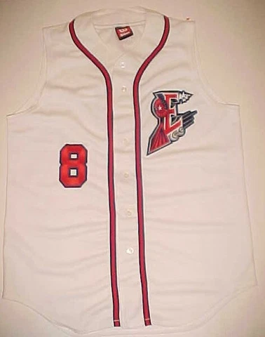 Round Rock Express #8 Pacific Coast Triple-A White Sleeveless Baseball Jersey 44 Cover