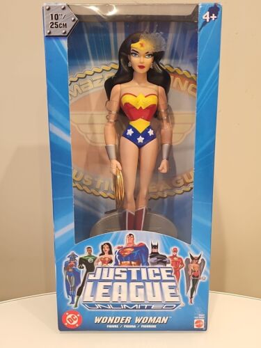 DC 2004 Mattel Justice League Wonder Woman Mujer Maravilla Action Figure 10"