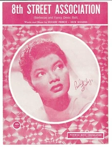 rare PEARL BAILEY Sheet Music 8TH STREET ASSOCIATION 1951 Prince & Rogers NM - Picture 1 of 6