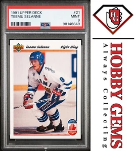 Teemu Selanne PSA 9 1991-92 Upper Deck #21 - Bild 1 von 2