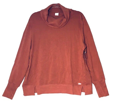 Amazon Essentials Top Womens Size XL Orange Cowl Neck Sweater Long Sleeve Soft - Image 1 of 4