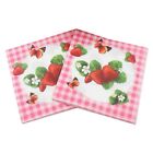 20 Creative Strawberry Print Disposable Napkins for Parties and Daily Use