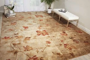 Nourison Somerset Floral Multicolor 5'3" x 7'5" Area Rug, Easy Cleaning, Non - Picture 1 of 6