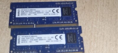 Kingston 4GB 1Rx8 PC3L-12800 DDR3 1600 MHz 1.35V SODIMM Laptop Memory RAM 1x 4G - Image 1 of 2