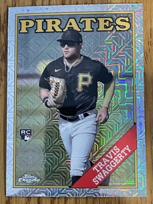 2023 TOPPS 88’ THROWBACK ROOKIE MOJO REF #T88CU-10 TRAVIS SWAGGERTY PIRATES - Image 1 of 4