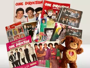 ONE DIRECTION 1D Goods Set: Light Stick, Plush Toys, Postcards, Stickers, & More - Picture 1 of 3