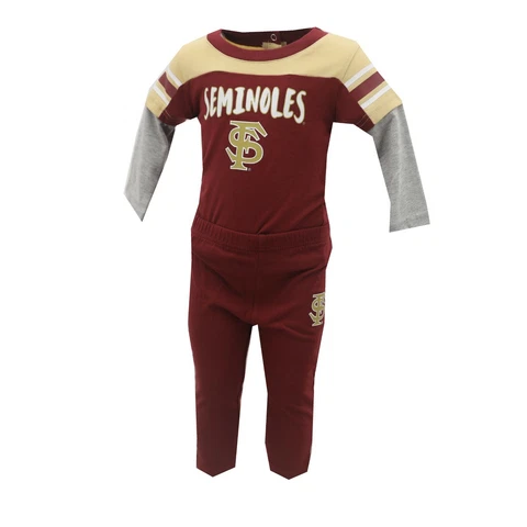 Florida State Seminoles Official NCAA Baby Infant Size Creeper & Pants Set New Cover