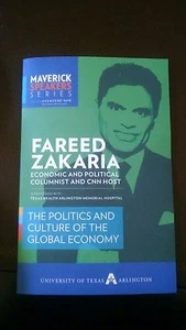 SIGNED Fareed Zakaria - Met him at a lecture on 3/7 at UT arlington in person - Picture 1 of 2
