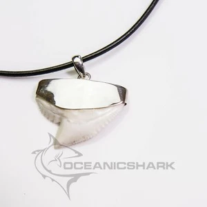 Tiger shark tooth old school retro design heavy silver s23 - Bild 1 von 6