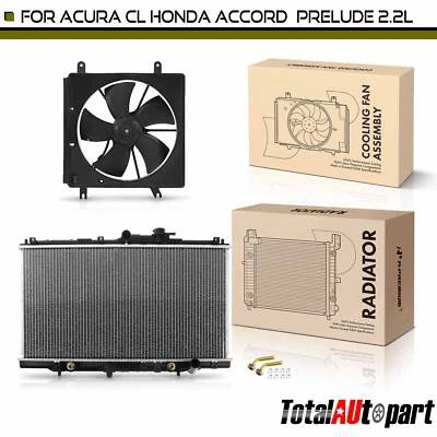 Kit de montaje de radiador y ventilador de refrigeración para Honda Accord 94-97 Acura CL 1997 2,2 L Foto 1 de 4