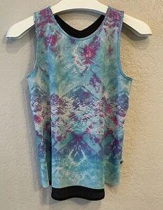 Camiseta sin mangas reversible Ivivva by Lululemon doble taladro multicolor. Niñas Talla: 12 - Imagen 1 de 9