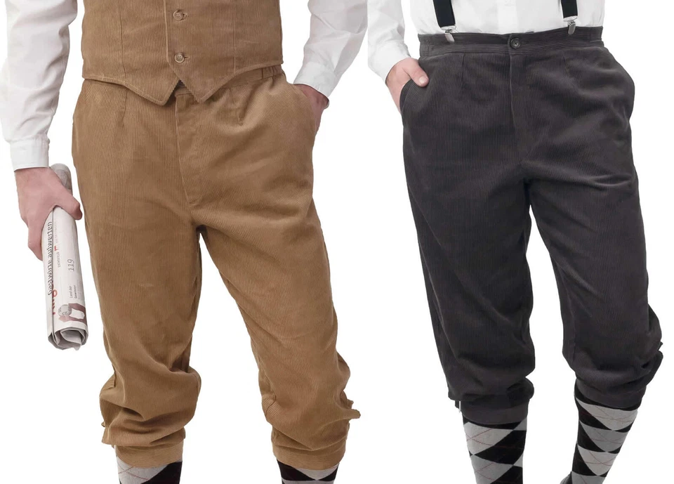 Knickerbockerhose Cordhose Vintage Herren Karneval Fasching Kostüm 46-60 - Bild 1 von 1