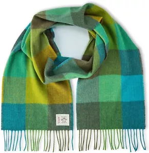 Avoca Pure Wool Scarf (Made in Ireland) Green Fields Design - Picture 1 of 1