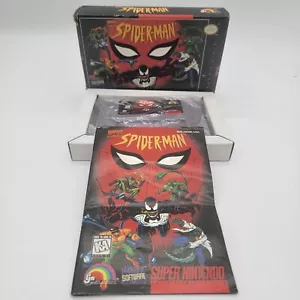 Spider-Man (SNES) Super Nintendo. CIB, manual, insert, box. - Picture 1 of 8