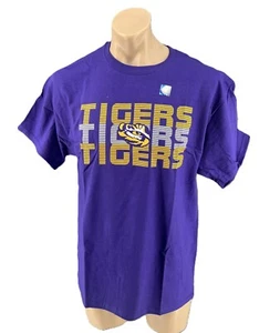 NWT NCAA LSU Tigers College Classic Crew Neck Purple Tshirt Large L - Picture 1 of 10