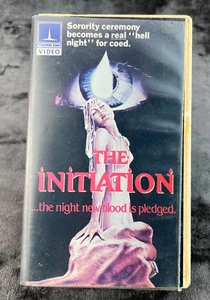 The Intiation VHS Rare Horror Sorority Slasher 1984 - Imagen 1 de 7