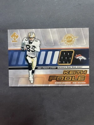 2001 Pacific Private Stock Game-Worn Gear Keith Poole #53 - Image 1 of 2