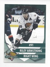 Utah Grizzlies (ECHL) Riley Armstrong promo card 