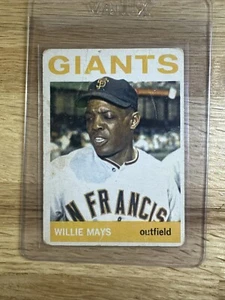 1964 Topps Baseball Willie Mays San Francisco Giants Card #150 - Picture 1 of 8