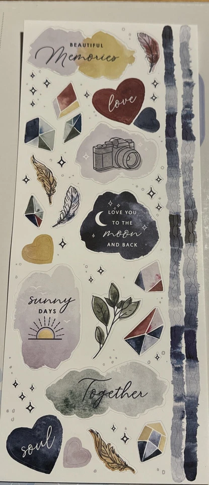 Pegatinas de diseñador de recuerdos creativos retirados hermosas nuevas en paquete Foto 1 de 1