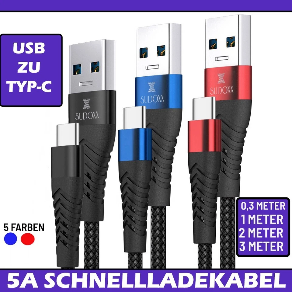 SCHNELLLADEKABEL-HIGH-SPEED-TYP-C Schnell Ladekabel für Samsung S25 FE S24 A56 A36 A16 Ultra Datenkabel USB Typ C