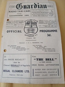 Leytonstone V Romford Isthmian Football League December 27th 1958 - Picture 1 of 2