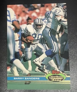 Barry Sanders 1991 Topps Stadium Club #361 - Salón de la fama de los Leones - Imagen 1 de 2