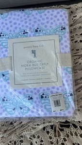 Funda de Almohada Pottery Barn PB Adolescente Mariposa Púrpura Estándar Algodón Percal Nuevo Nip - Imagen 1 de 2