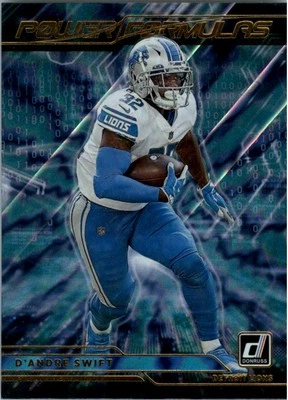 2021 Donruss Power Formulas #1 D'Andre Swift - FB - Image 1 of 2