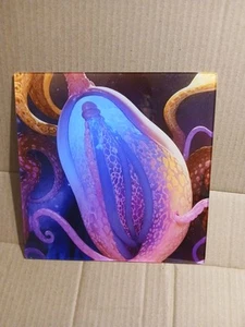 R. Black Canvas Abstract Infinity 8x8 Onl Acrylic Glass Infinity - Picture 1 of 3