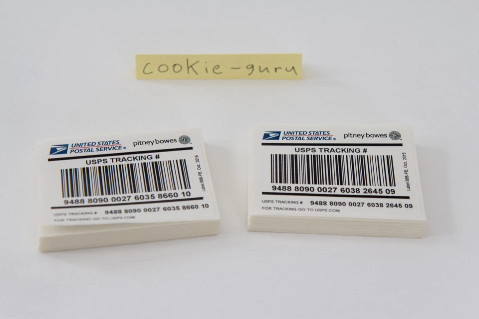 100 Pitney Bowes Label 888 USPS Tracking Number Delivery Confirmation Stickers - Image 1 of 1
