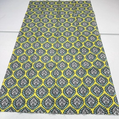 Brother Hermana Acolchado Tela Verde Amarillo Floral Loto 2013 Algodón 44x36 Foto 1 de 4