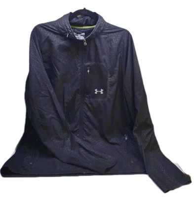 Adult Size 2XL Black Under Armour Light Weight All Season Running Jacket  - Image 1 of 4