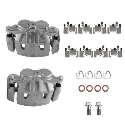 Front Disc Brake Caliper with Bracket & Hardware Pair For Toyota Highlander 2011 - Image 1 of 4