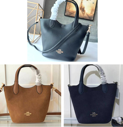 Borsa a secchiello Coach CR168 Hanna borsa a tracolla in pelle 3 colori prodotti outlet