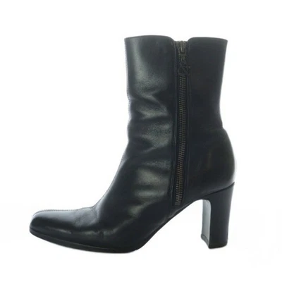 Pinky & Diane Pindai DIANNE Short Boots Round Toe High Heel Leather Side Used e2 - Image 1 of 4