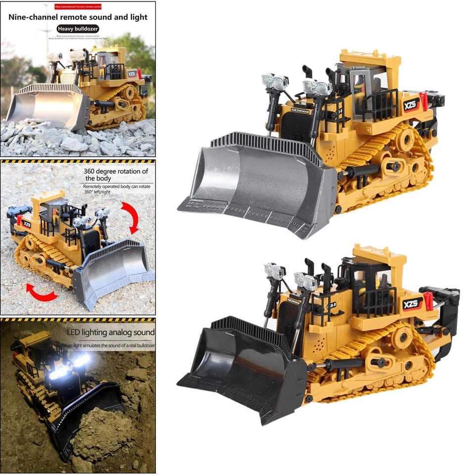 2.4Ghz RC Bulldozer 1/24 Light & Sound di Costruzione di Ingegneria Auto - Immagine 1 di 1