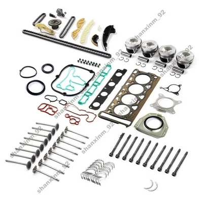 Engine Rebuild Overhaul Kit Set Pistons Seals For VW Audi CAWB CCZA 2.0TSI 21MM - Image 1 of 4
